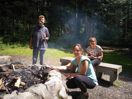 Auch über den Bäumen kann es lustig sein